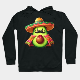 Cinco de Mayo avocado moustache Hoodie